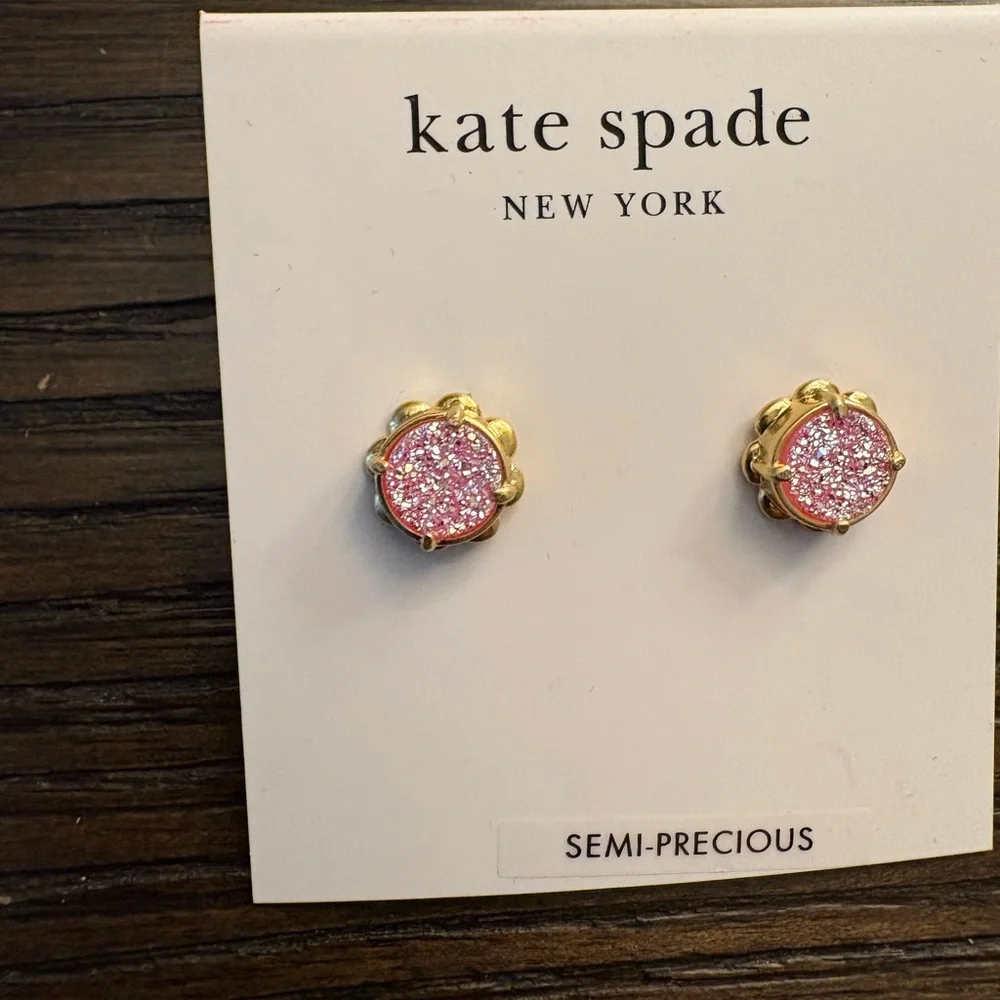 NEW Kate Spade pink stud earrings